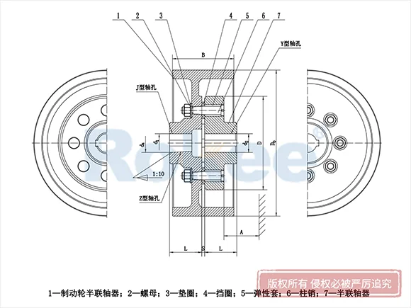 LTZ(TLL)型帶制動輪彈性套柱銷聯(lián)軸器