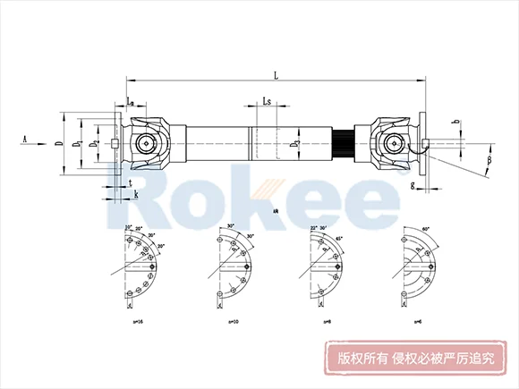 SWC-BH標(biāo)準(zhǔn)伸縮焊接型十字萬(wàn)向聯(lián)軸器